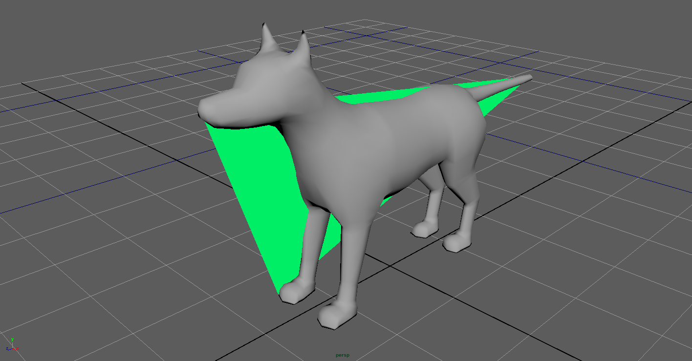 Start of a convex hull on a dog mesh